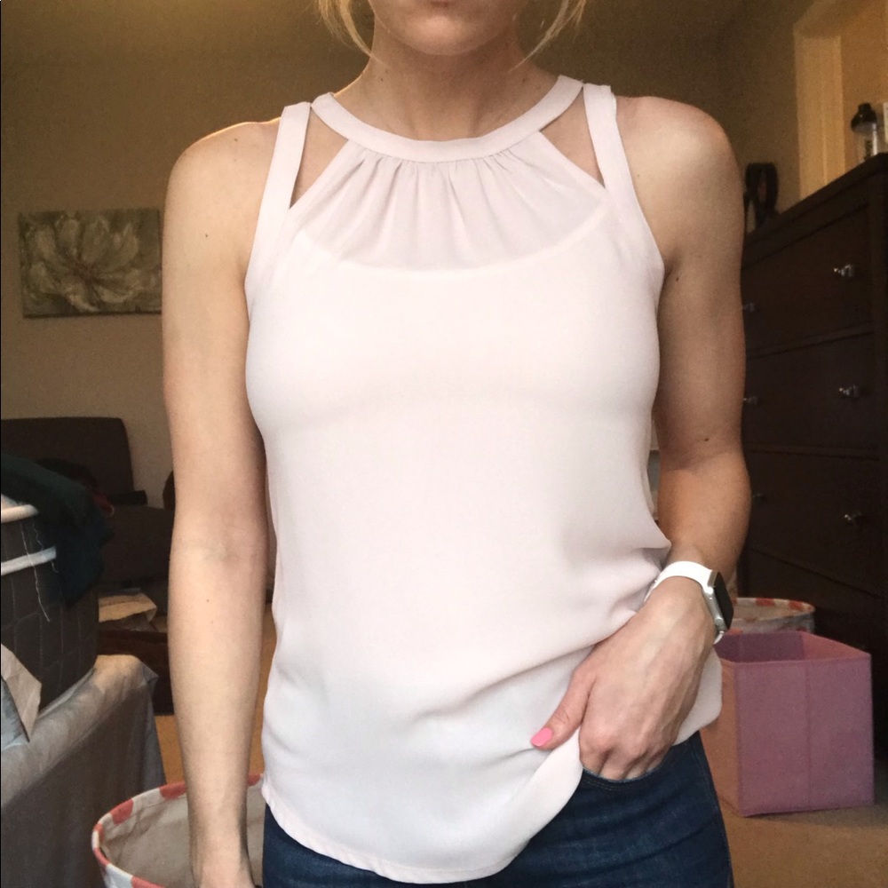 Blush tank top